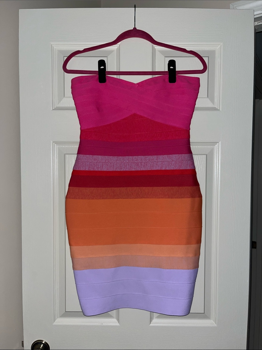 Express x Bebe Ombré Bandage Dress